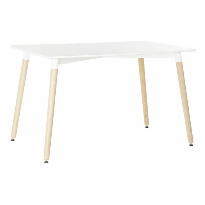 Mesa de Comedor DKD Home Decor Blanco Abedul Madera MDF 120 x 80 x 74 cm