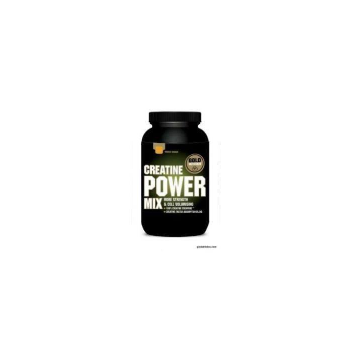 GOLD NUTRITION Creatina Power Mix con Taurina y Creapure Naranja/Mango 1Kg para Deportes de Alta Energía