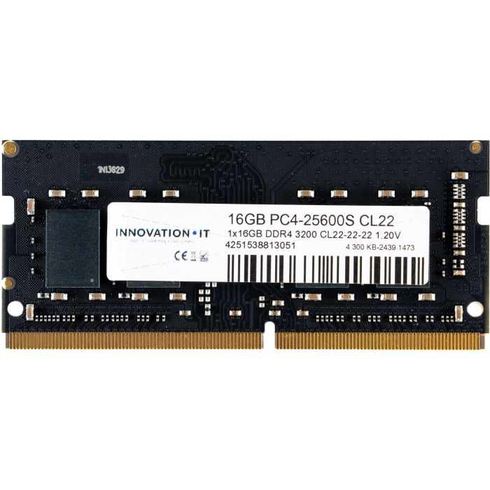 Innovation IT 3200 16GB SO CL22-22-22 1.2V 8-Chip RAM DDR4 3200MHz para portátiles 0 Innovation IT 3200 16GB SO CL22-22-22 1.2V 8-Chip RAM DDR4 3200MHz para portátiles 0