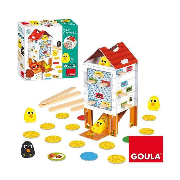 Goula Happy Chickens: Juego de Habilidad de Madera para Niños de 3 a 5 años, Encuentra los Pollitos Retirando Palos, Hasta 4 Jugadores 12