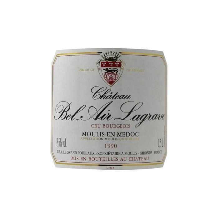 Château Bel Air Lagrave 1994- Moulis en Médoc-Burdeos Vino Tinto Magnum 1 Château Bel Air Lagrave 1994- Moulis en Médoc-Burdeos Vino Tinto Magnum 1