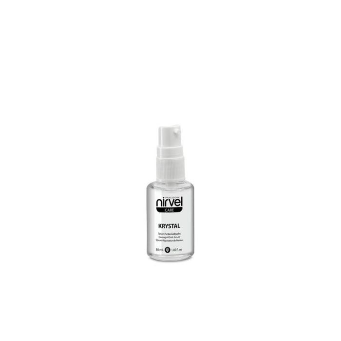 Nirvel Krystal 30 mL Sérum Concentrado de Siliconas para Reparar y Fortificar Puntas del Cabello Frágil y Quebradizo