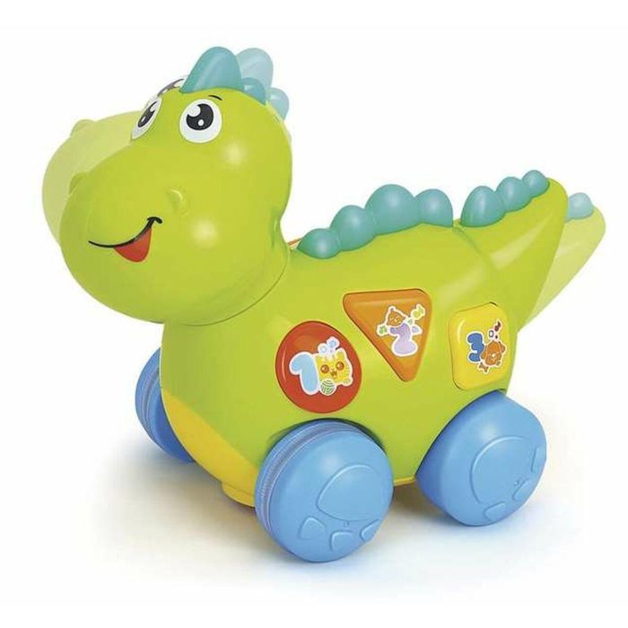 Dino actividades musical con luz 18x24cm