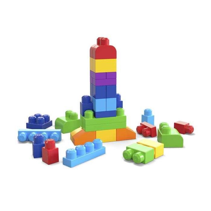 Mattel Bolsa Construccion Mega Bloks 60 Piezas Azul para Niños 4 Mattel Bolsa Construccion Mega Bloks 60 Piezas Azul para Niños 4