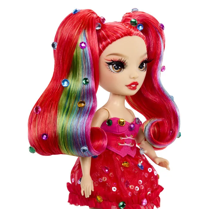 Rainbow High - Muñeca de moda Be Dazzling - Vivienne Red de 28 cm con brillantes, piedras preciosas y accesorios incluidos - LIT35051597803