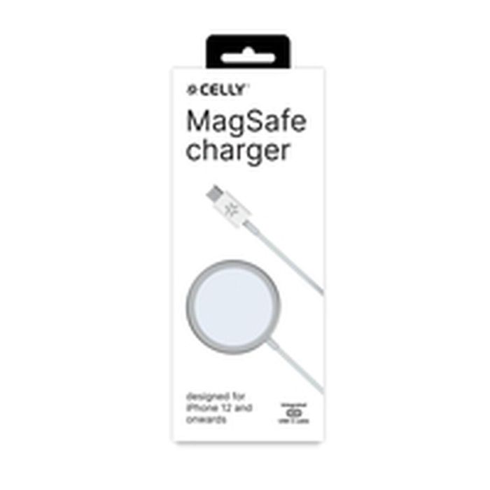 Cargador Inalámbrico Celly MAGCHARGEPRO Blanco 15 W 2 Cargador Inalámbrico Celly MAGCHARGEPRO Blanco 15 W 2