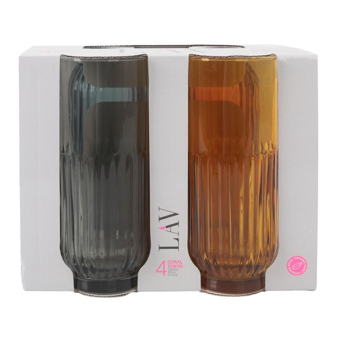 Set de 4 Vasos Tokyo 395 cc - Colores Variados - Marca LAV (6 Cajas) 1 Set de 4 Vasos Tokyo 395 cc - Colores Variados - Marca LAV (6 Cajas) 1