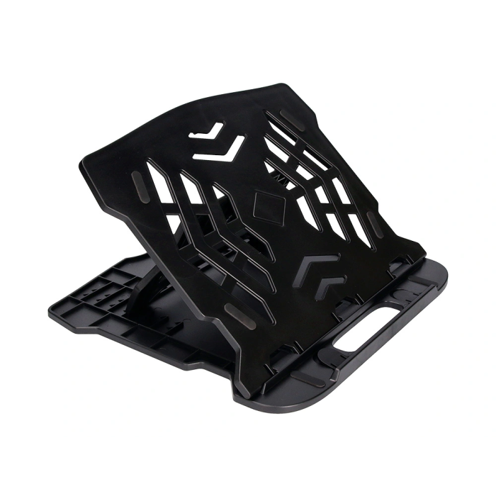 Q-connect Soporte para Portátil Ajustable hasta 17" en 7 Ángulos, Color Negro, 260x280x60 mm 6