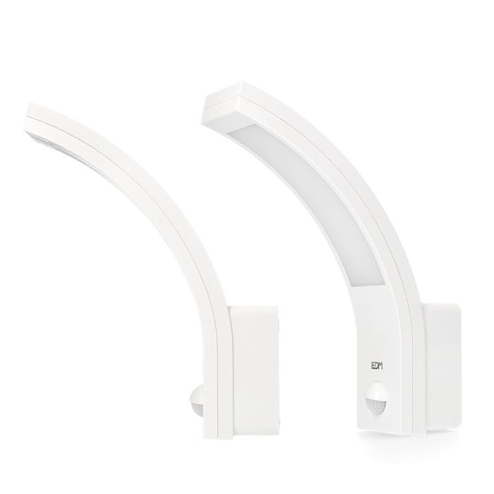 Edm Aplique Exterior LED 10W 1654LM 4000K Luz Día IP54 con Sensor de Movimiento 6,6x18,8x25cm 1 Edm Aplique Exterior LED 10W 1654LM 4000K Luz Día IP54 con Sensor de Movimiento 6,6x18,8x25cm 1