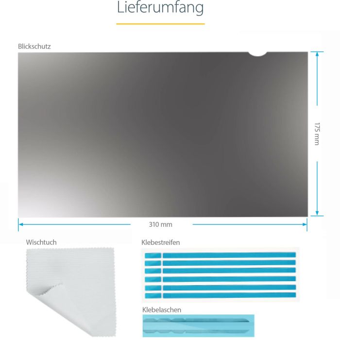 Protector de Pantalla Startech Filtro de Privacidad para Portátil de 14in - Filtro para Monitor para Pantalla Ancha 16:9 - Prote 6