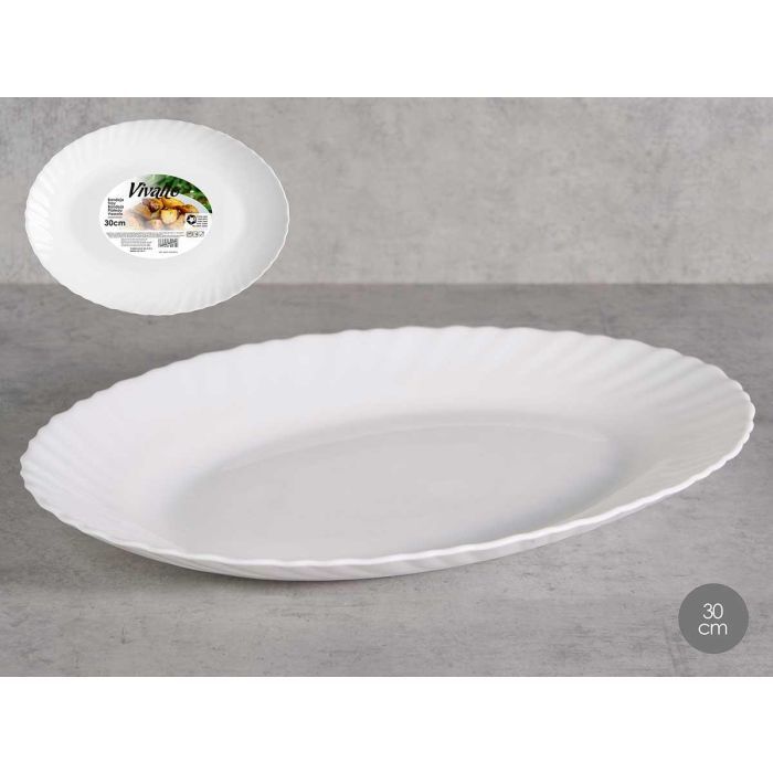 Bandeja Clásica Opal Blanco 30.5x23.5x2.5 cm - Vivalto (24 Unidades) Bandeja Clásica Opal Blanco 30.5x23.5x2.5 cm - Vivalto (24 Unidades)