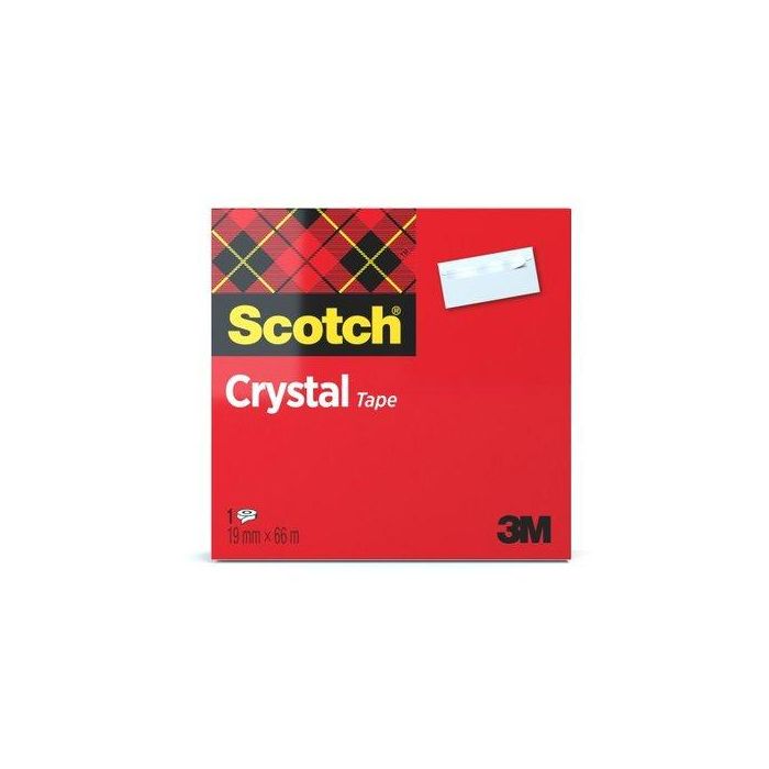 Scotch Cinta Magic Supertransparente Crystal 600 19x66mm Caja Individual 7100027400 Scotch Cinta Magic Supertransparente Crystal 600 19x66mm Caja Individual 7100027400