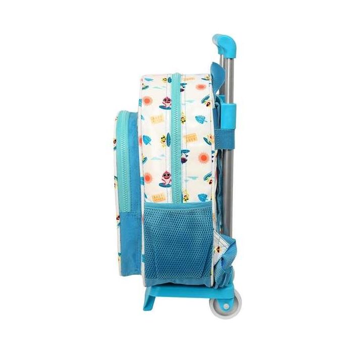 Mochila Escolar con Ruedas Baby Shark Surfing Azul Blanco 26 x 34 x 11 cm 1 Mochila Escolar con Ruedas Baby Shark Surfing Azul Blanco 26 x 34 x 11 cm 1