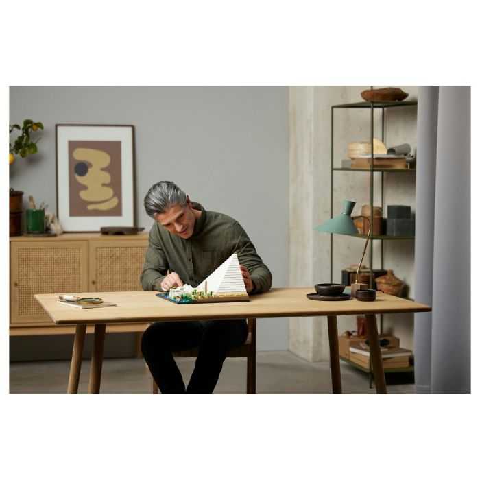 LEGO 21058 Architecture La Gran Pirámide de Giza, modelo de hobby creativo para construir, monumento mundial y decoración