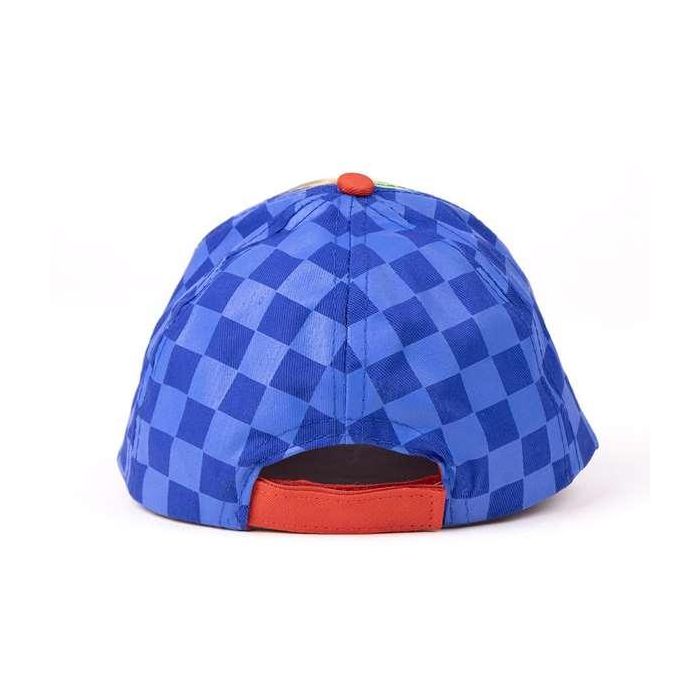 Cerdá Gorra Sonic Visera Curva Azul para Niños, 100% Poliéster, Edad 3 a 8 Años 1