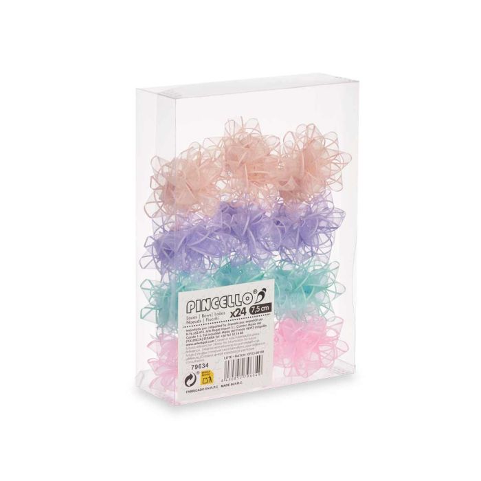 Pvc 24 Lazos Visillo 4 Color Pasteles 7,5Cm Pincello (12 Unidades) 2 Pvc 24 Lazos Visillo 4 Color Pasteles 7,5Cm Pincello (12 Unidades) 2