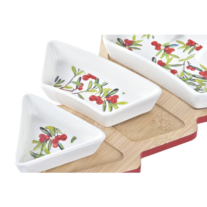DKD Home Decor Aperitivo Navidad Tradicional Gres Bambú Rojo Blanco Natural Árbol Set 4 Piezas 27 x 3.8 x 20 cm 1 DKD Home Decor Aperitivo Navidad Tradicional Gres Bambú Rojo Blanco Natural Árbol Set 4 Piezas 27 x 3.8 x 20 cm 1