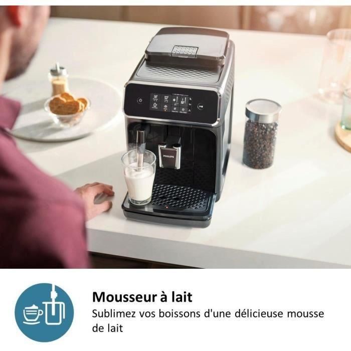 Philips EP2225/10 Molinillo Automático de Café para Máquina Espresso - 1500W, Capacidad 275g Granos, Negro Mate. 4