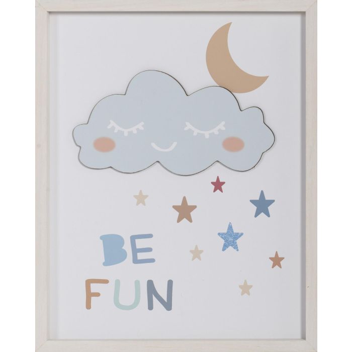 DKD Home Decor Cuadro Infantil Multicolor Blanco 2 x 50 x 40 cm (4 Unidades) 4