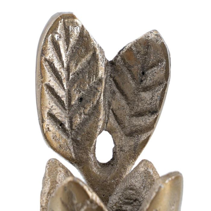 Portavelas Oro Aluminio Decoración 14 X 14 X 12 cm