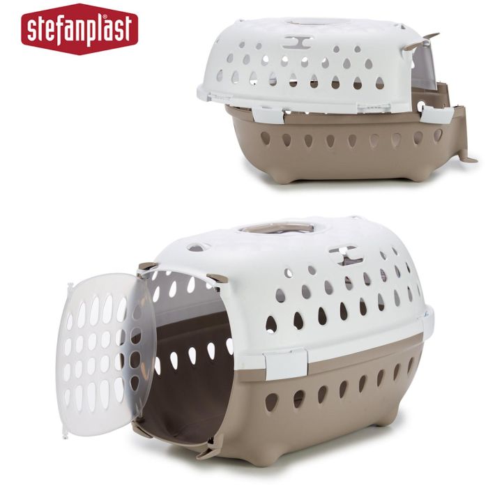 Transportin Plastico Chic Beige Stefanplast 50X34CM (6 Unidades) 2 Transportin Plastico Chic Beige Stefanplast 50X34CM (6 Unidades) 2