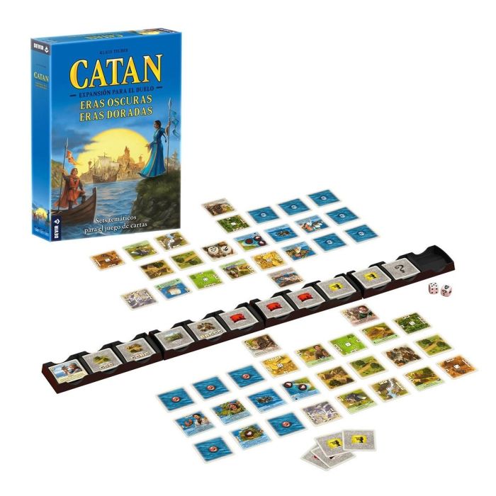 Devir Juego de Mesa Catan El Duelo - Expansión Eras Oscuras, Eras Doradas - 215 Cartas, 2 Jugadores, 75 Minutos, +10 Años 1 Devir Juego de Mesa Catan El Duelo - Expansión Eras Oscuras, Eras Doradas - 215 Cartas, 2 Jugadores, 75 Minutos, +10 Años 1