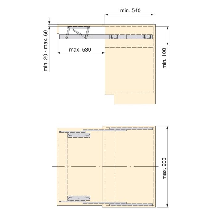Emuca Guías para mesa extensible y elevable Oplà Top, Aluminio, Anodizado inox 3 Emuca Guías para mesa extensible y elevable Oplà Top, Aluminio, Anodizado inox 3