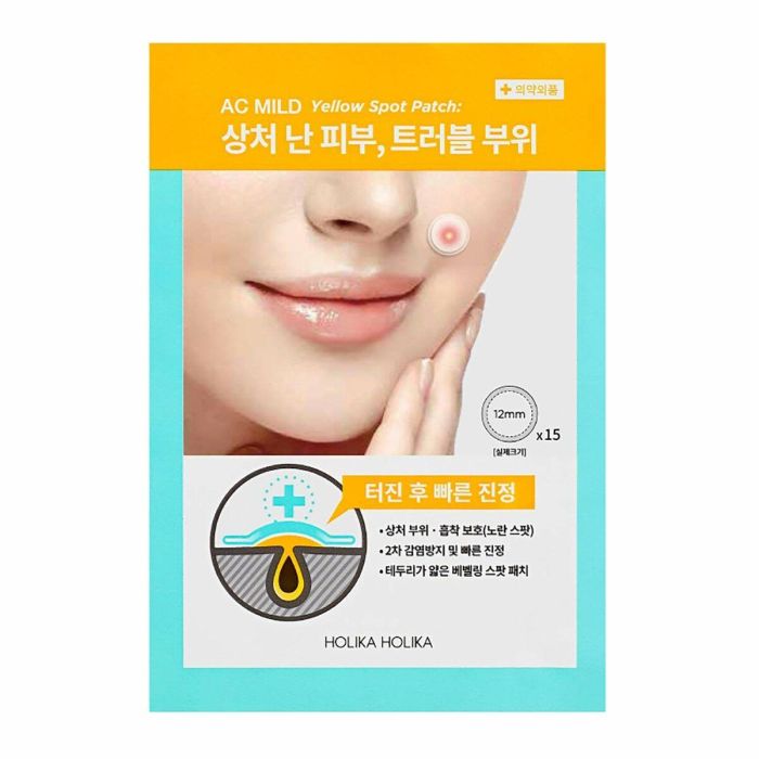 Holika Ac Mild Yellow Spot Patch 15 Piezas