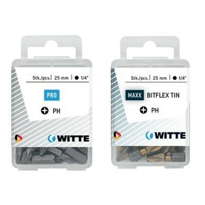 Juego de puntas WITTE PH 1 BITFLEX PH1 25 Unidades 25 Piezas 1 Juego de puntas WITTE PH 1 BITFLEX PH1 25 Unidades 25 Piezas 1