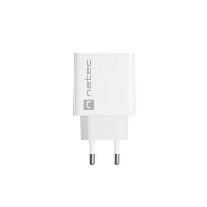 NATEC RIBERA Cargador de Pared Universal con Carga Rápida para Interior, Alimentación Corriente Alterna, 1 Puerto USB Tipo C, Color Blanco 1 NATEC RIBERA Cargador de Pared Universal con Carga Rápida para Interior, Alimentación Corriente Alterna, 1 Puerto USB Tipo C, Color Blanco 1