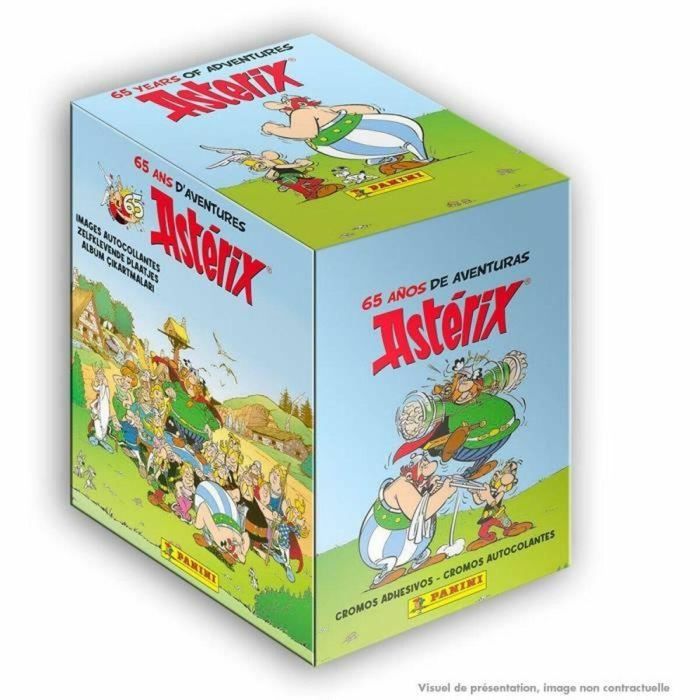 Panini PAN8051708018035 Caja 36 Bolsillos Astérix 65 Aniversario para Álbum de Pegatinas Coleccionables con 180 Pegatinas