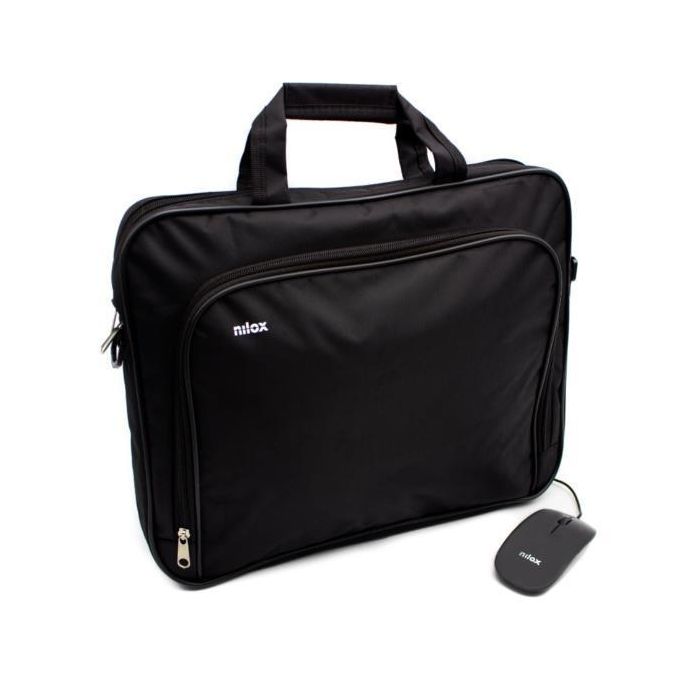 Nilox Maletín Para Portátil De 15,6" Essential 2 + Ratón Óptico Incluido