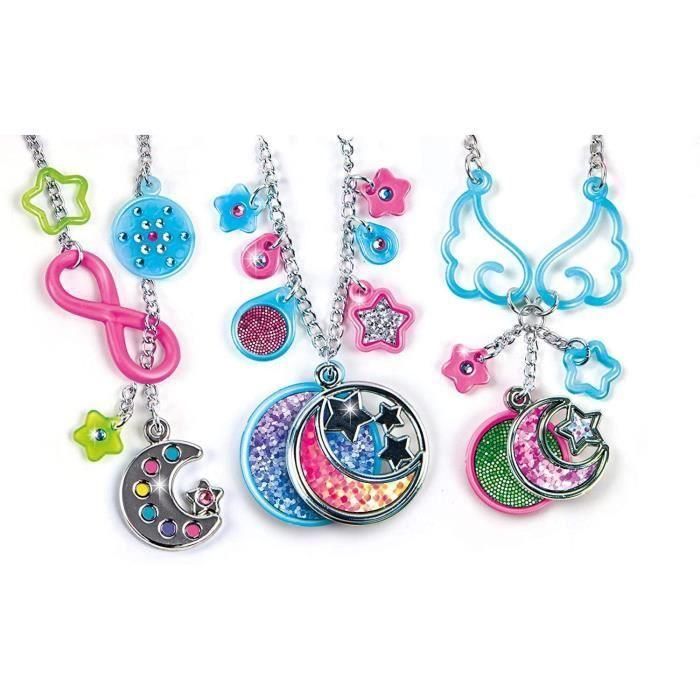 Clementoni 18584 Kit creativo para niños: crea pulseras y collares con colgantes de luna y estrellas que brillan en la oscuridad 3 Clementoni 18584 Kit creativo para niños: crea pulseras y collares con colgantes de luna y estrellas que brillan en la oscuridad 3