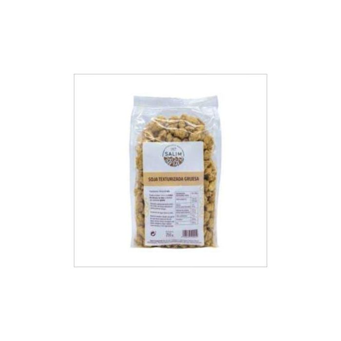 INT SALIM Soja Texturizada Gruesa 250g - Harina de Soja Natural, Ideal para Recetas Vegetarianas y Veganas