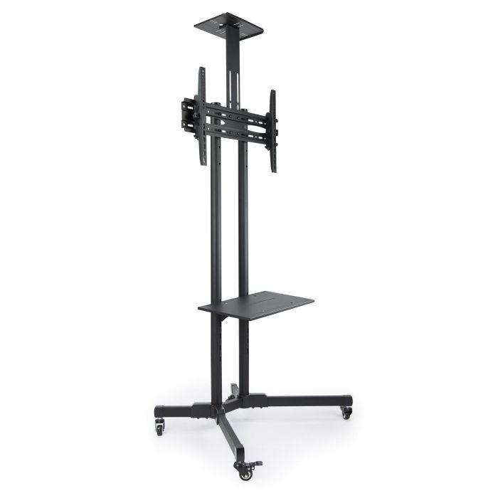 TooQ FS1470M-B Soporte de Suelo Inclinable Ajustable para TV 37-70" hasta 50kg VESA 200x200-600x400 con Ruedas y Bandejas Negro 1 TooQ FS1470M-B Soporte de Suelo Inclinable Ajustable para TV 37-70" hasta 50kg VESA 200x200-600x400 con Ruedas y Bandejas Negro 1