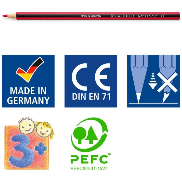 Staedtler Lápices De Colores Noris Colour Surtidos En Estuche Metálico 36U 5