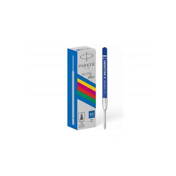 Recambio Parker Plastico Punta Normal Azul