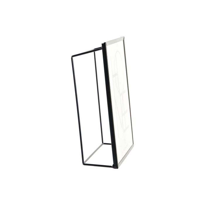DKD Home Decor Marco de Foto 15x20 Moderno Negro Metal y Cristal 6 Unidades 6 x 20.5 x 15.5 cm 2