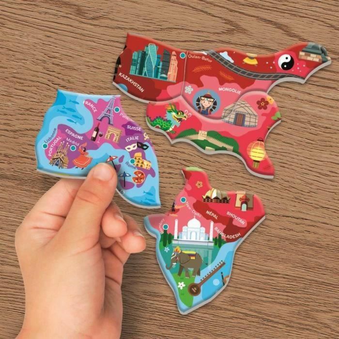Puzzle Clementoni Magnético Mapamundi 110 Piezas 2 Puzzle Clementoni Magnético Mapamundi 110 Piezas 2