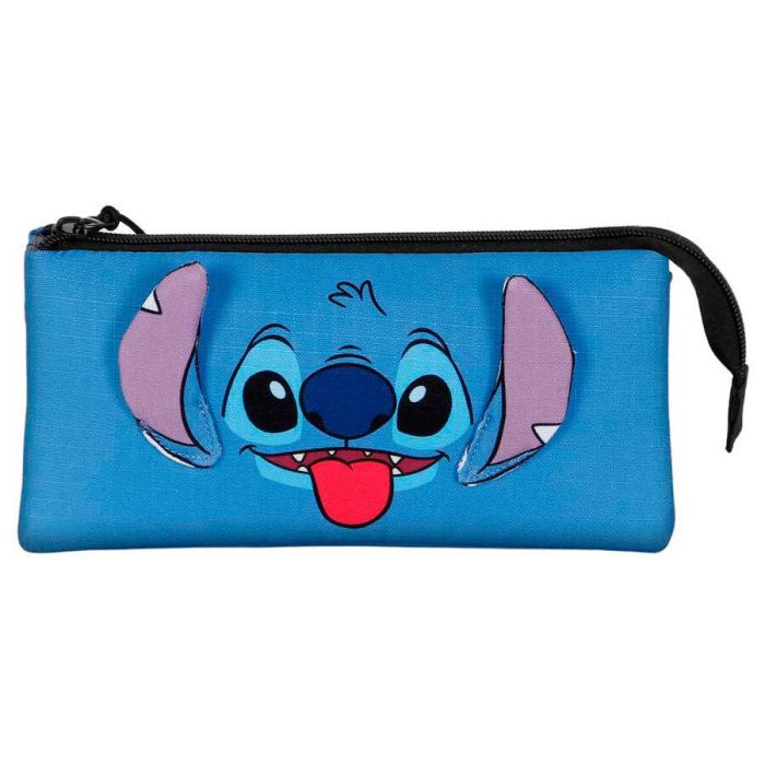 Disney Lilo y Stitch Estuche Portatodo Triple Azul con 3 Compartimentos y Material Ripstop Disney Lilo y Stitch Estuche Portatodo Triple Azul con 3 Compartimentos y Material Ripstop