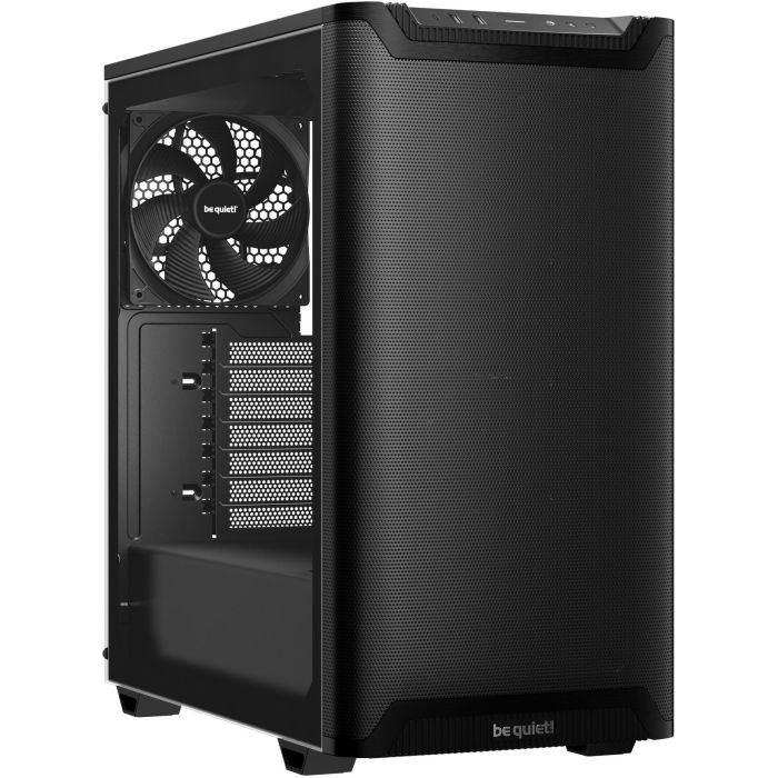 be quiet! PURE BASE 501 Caja PC Midi Tower Airflow con Ventana Vidrio Templado Negra ATX USB 3.2 Gen 2