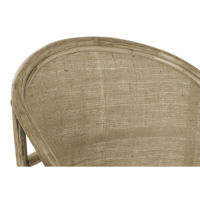 Sillón de jardín DKD Home Decor Blanco Marrón 66 x 50 x 90 cm 63 x 66 x 88 cm 65 x 63 x 90 cm 3