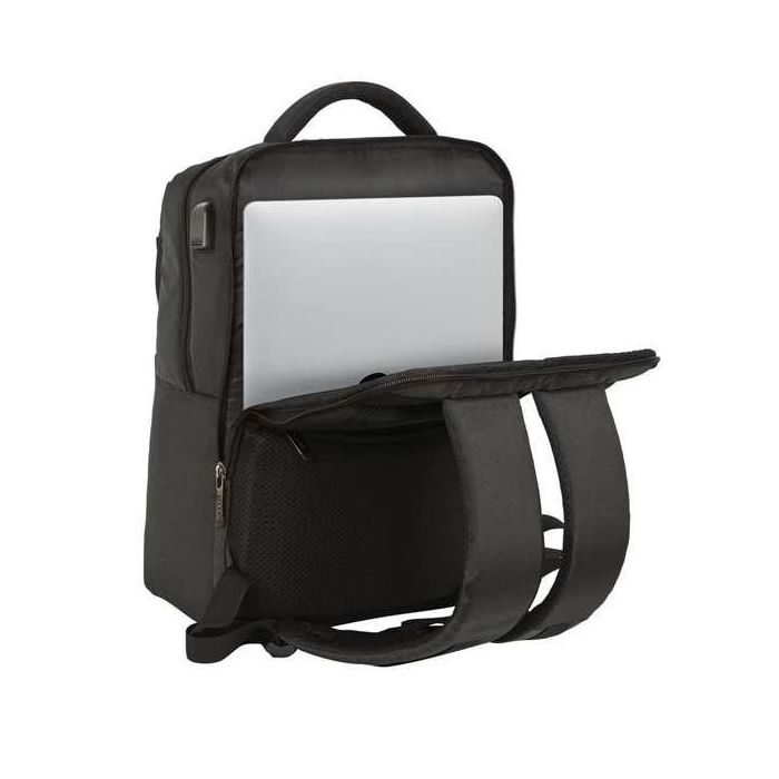 Safta Business Mochila Escolar Portátil 15.6" con USB, 2 Bolsillos Black-Blue-Grey (310x130x440 mm) 4 Safta Business Mochila Escolar Portátil 15.6" con USB, 2 Bolsillos Black-Blue-Grey (310x130x440 mm) 4