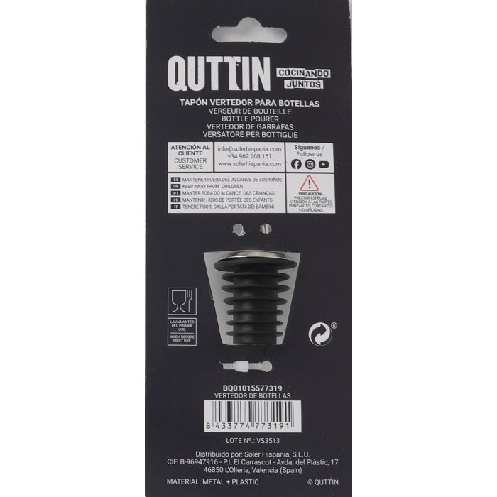 Vertedor de botellas Quttin - Accesorio para líquidos (36 Unidades) 5 Vertedor de botellas Quttin - Accesorio para líquidos (36 Unidades) 5