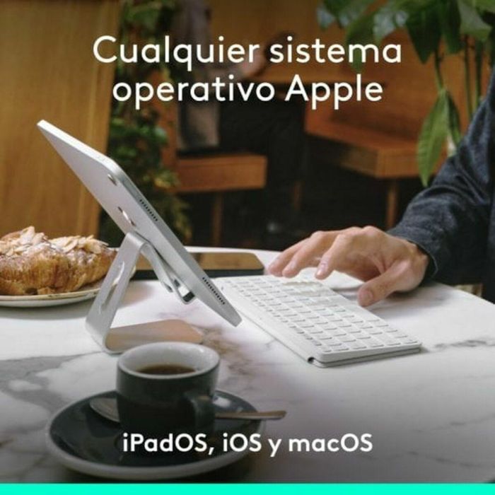 Teclado Logitech Blanco QWERTY 9 Teclado Logitech Blanco QWERTY 9