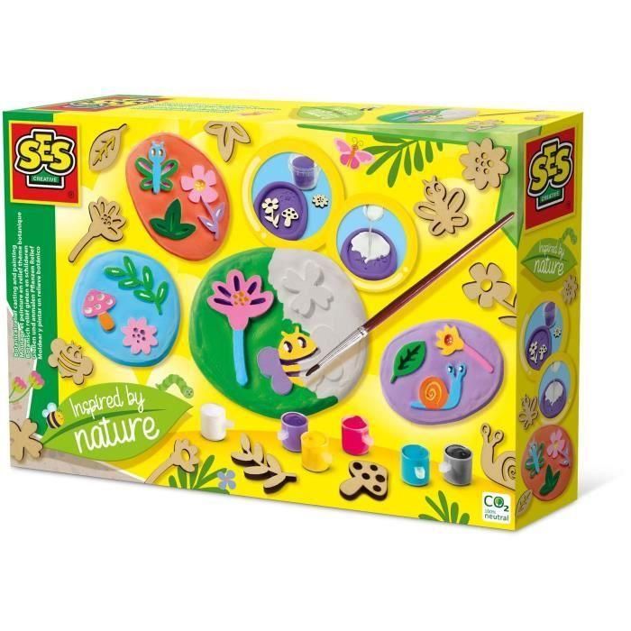 Ses Creative SES8710341140366 - Kit de Moulaje y Pintura en Relieve de Tema Botánico para Azulejos de Yeso - Pasatiempos Creativos 0 Ses Creative SES8710341140366 - Kit de Moulaje y Pintura en Relieve de Tema Botánico para Azulejos de Yeso - Pasatiempos Creativos 0