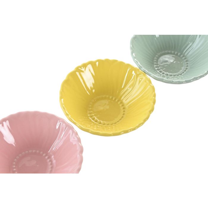 Bandeja Vaciabolsillos Shabby DKD Home Decor Rosa Amarillo 13 x 5 x 13 cm (12 Unidades) 1 Bandeja Vaciabolsillos Shabby DKD Home Decor Rosa Amarillo 13 x 5 x 13 cm (12 Unidades) 1