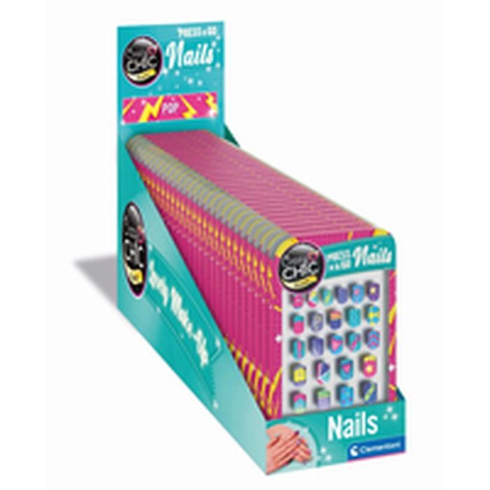 Clementoni Press & Go Nails: Expositor Surtido de Uñas Adhesivas Infantiles de Fácil Aplicación, Pop Display, Ideal para Niñas a partir de 6 Años 2 Clementoni Press & Go Nails: Expositor Surtido de Uñas Adhesivas Infantiles de Fácil Aplicación, Pop Display, Ideal para Niñas a partir de 6 Años 2