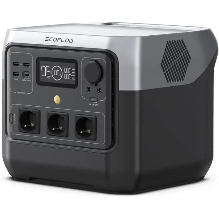 Generador eléctrico portátil de River 2 Pro, 768Wh, 3 CA SALTENT - 800 W en total (Overvoltaje 1600 W) 1 Generador eléctrico portátil de River 2 Pro, 768Wh, 3 CA SALTENT - 800 W en total (Overvoltaje 1600 W) 1