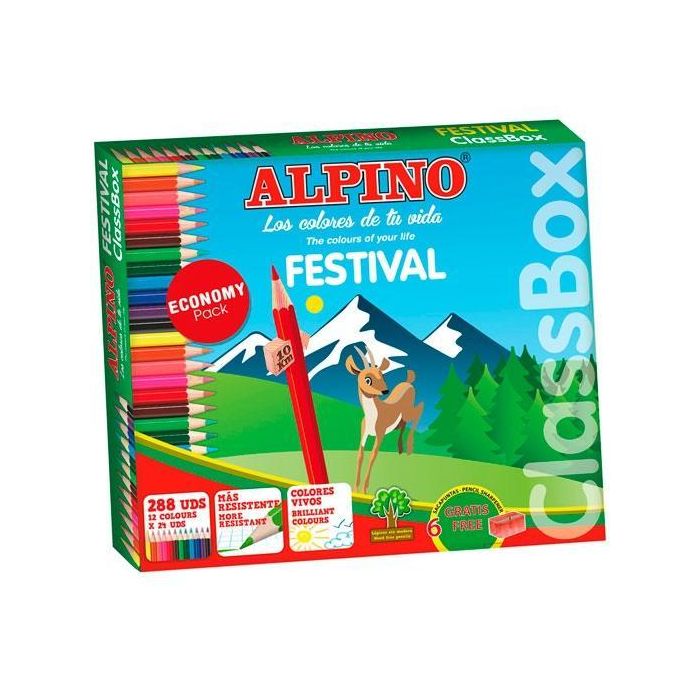 Lapices De Colores Alpino Festival Classbox Caja De 288 Unidades 12 Colores Surtidos Lapices De Colores Alpino Festival Classbox Caja De 288 Unidades 12 Colores Surtidos